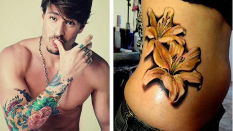 tatouage fleur pour homme