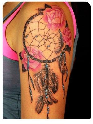 tatouage fleur rose