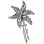 tatouage fleur ylang ylang