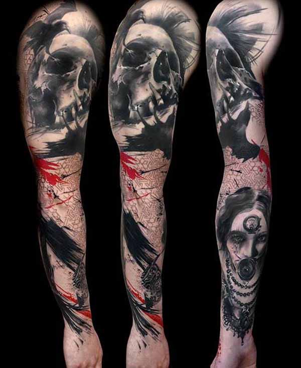 tatouage gothique bras