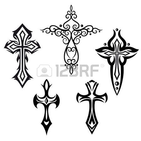 tatouage gothique croix