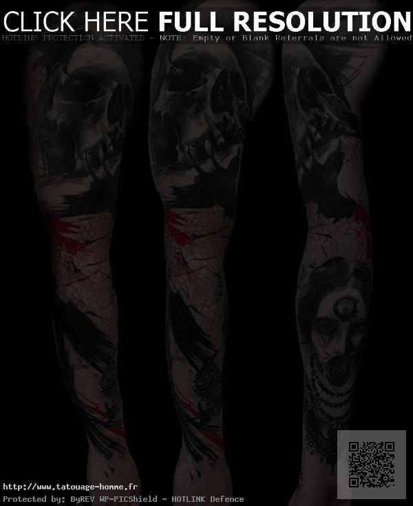 tatouage gothique épaule