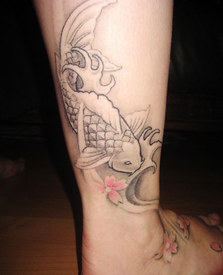 tatouage grenouille fleur