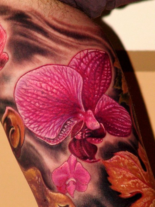 tatouage grosse fleur
