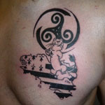 tatouage hermine animal