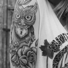 tatouage hibou femme