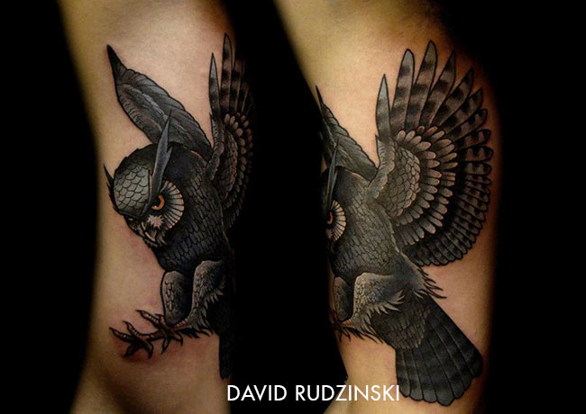 tatouage hibou japonais