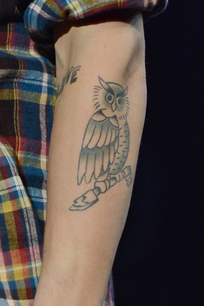 tatouage hibou justin