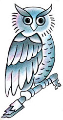 tatouage hibou justin