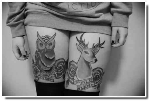 tatouage hiboux femme