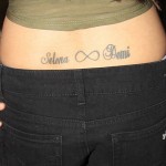 tatouage hirondelle bas du dos