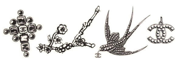 tatouage hirondelle chanel