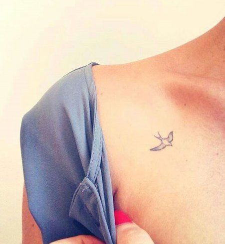 tatouage hirondelle discret