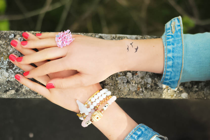 tatouage hirondelle doigt