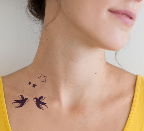 tatouage hirondelle etoile