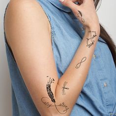 tatouage hirondelle infini