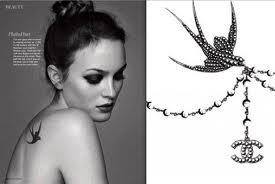 tatouage hirondelle leighton meester