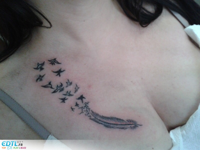 tatouage hirondelle liberté
