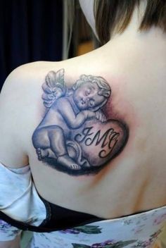tatouage hommage ange