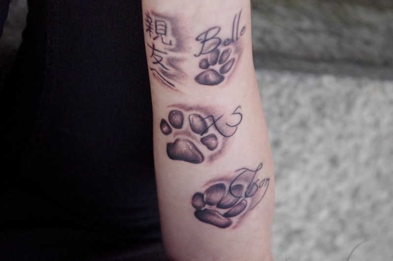 tatouage hommage animaux