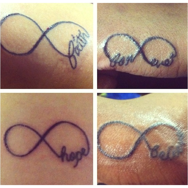 tatouage infini believe