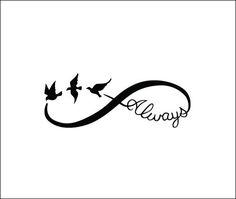 tatouage infini colombe