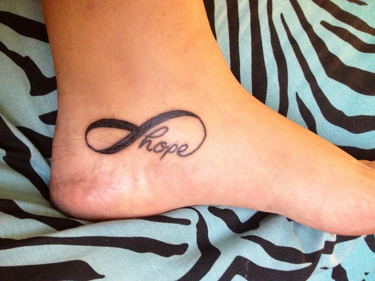 tatouage infini hope