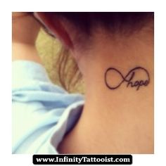 tatouage infini hope