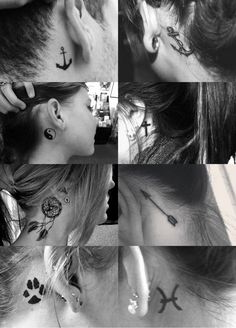 tatouage infini oreille