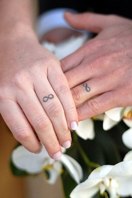 tatouage infini sur le doigt