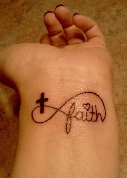 tatouage infinity faith