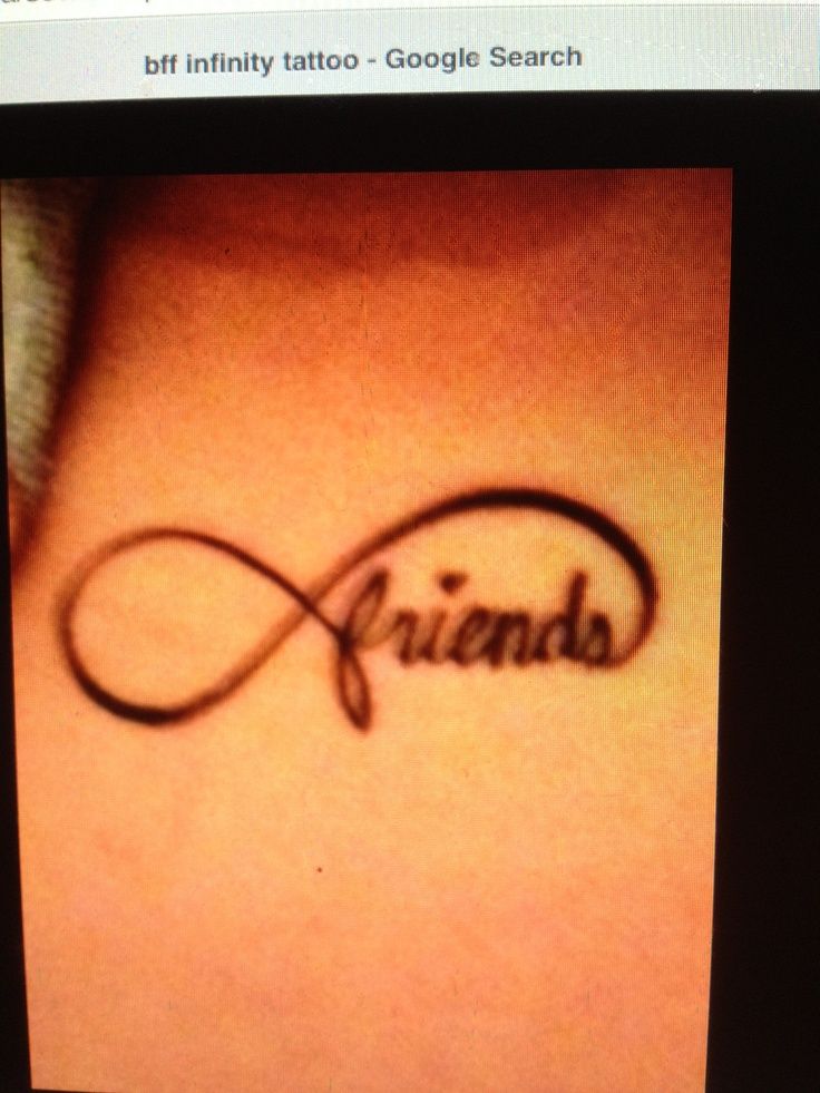 Tatouage infinity friends