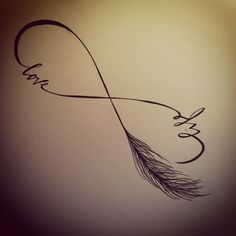 tatouage infinity love life