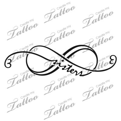 tatouage infinity sister