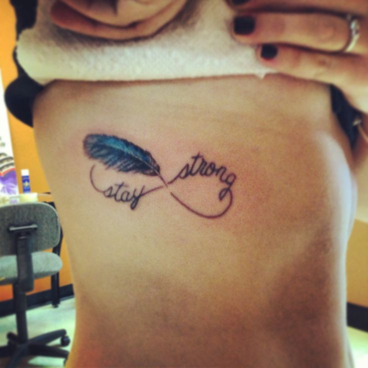 tatouage infinity stay strong