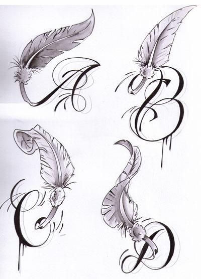 tatouage initiale c f