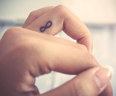 tatouage initiale doigt