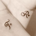 tatouage initiale mf