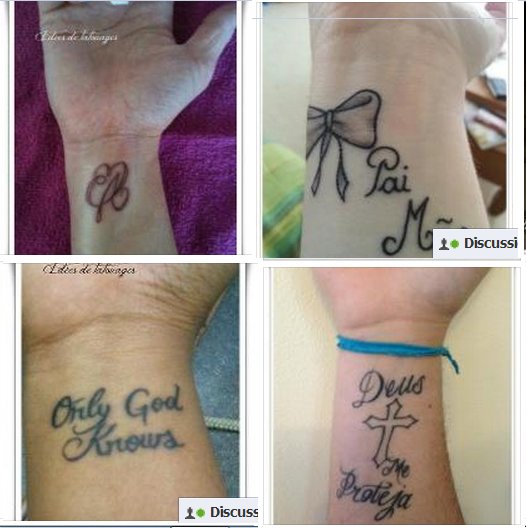 tatouage initiale noeud