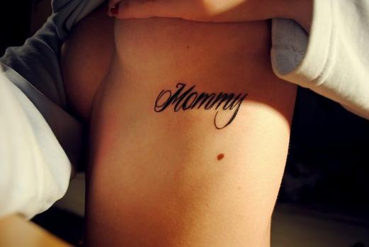 tatouage initiale parent