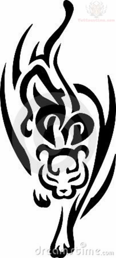 tatouage jaguar tribal
