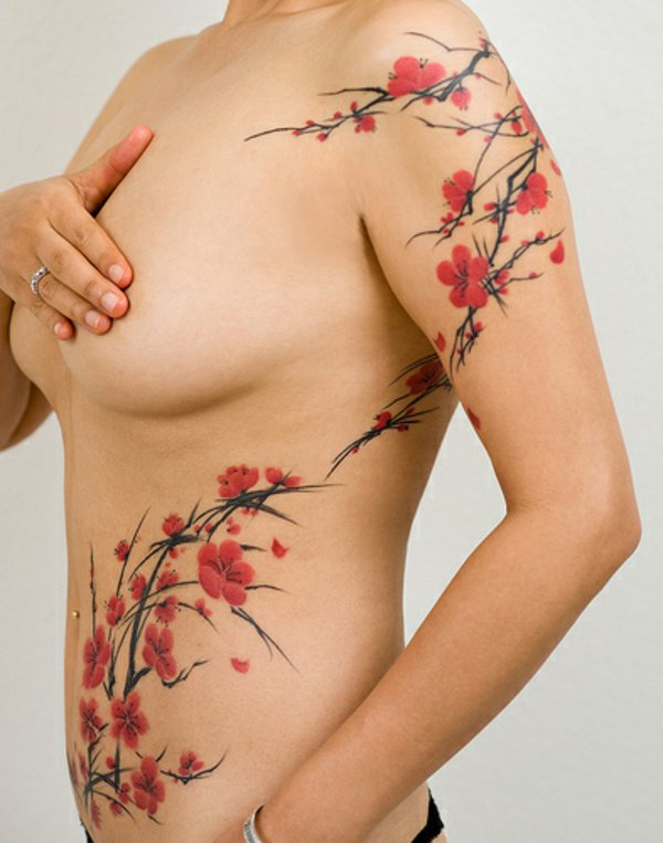 tatouage japonais arbre