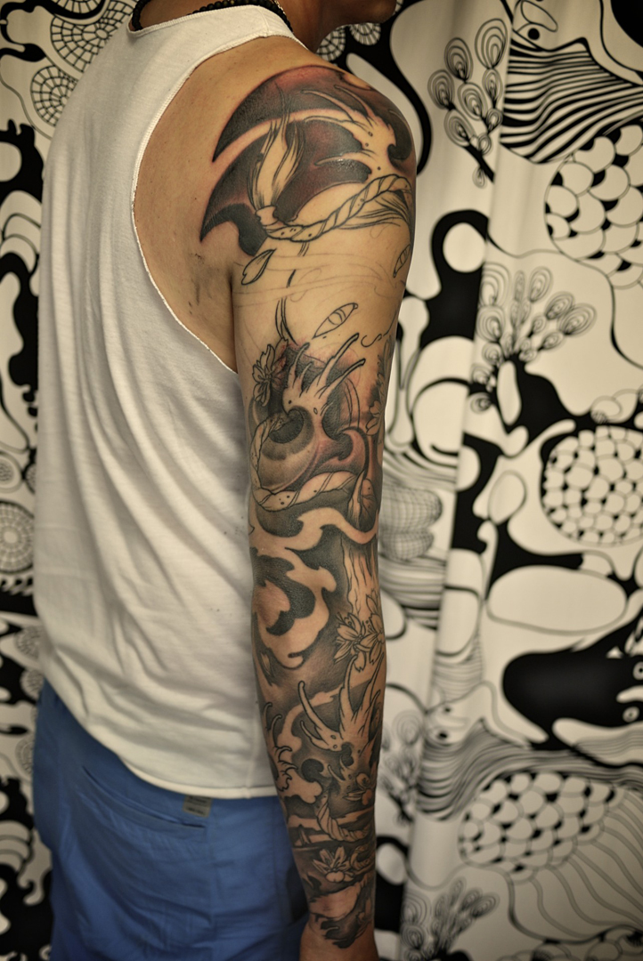 tatouage japonais bras