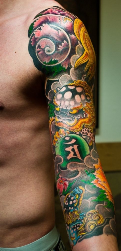 tatouage japonais bras complet