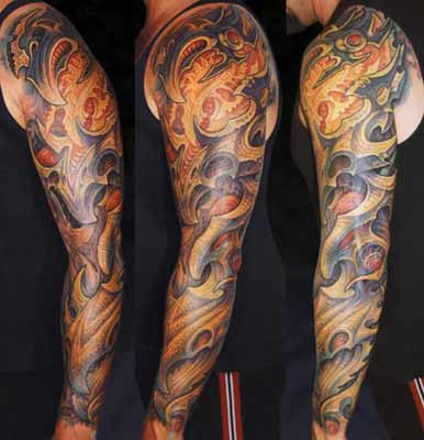 tatouage japonais bras entier