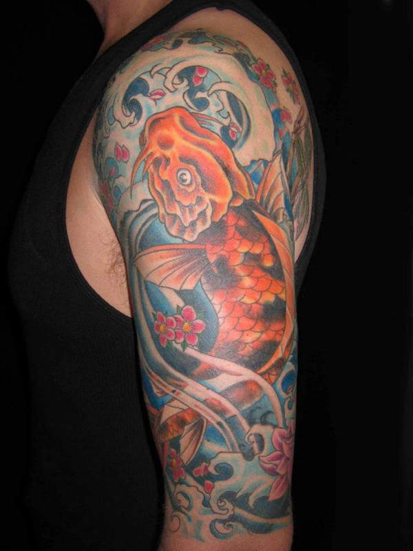 tatouage japonais carpe
