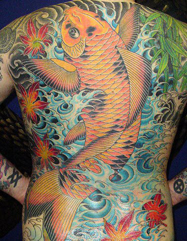 tatouage japonais carpe