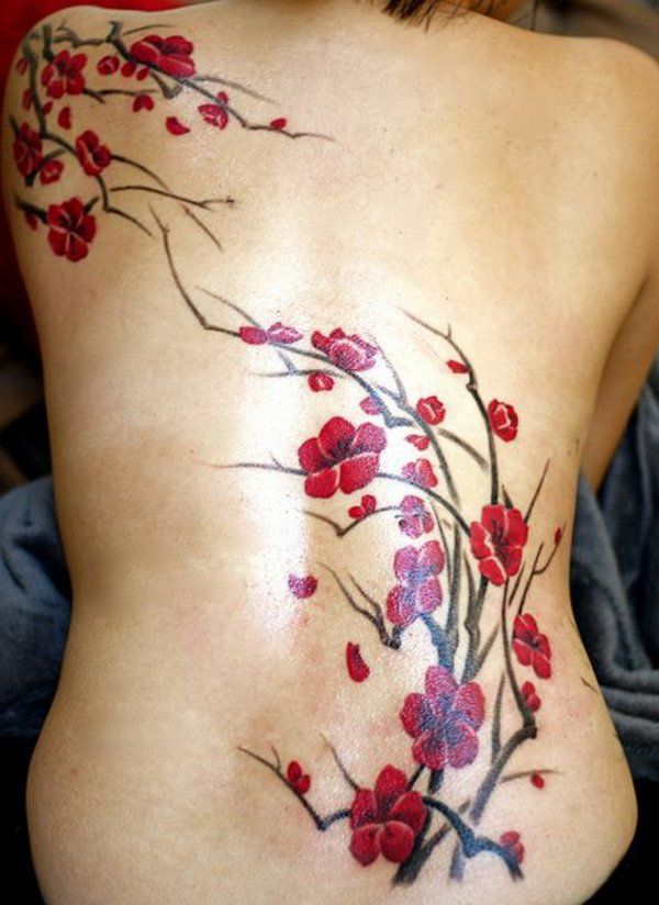 tatouage japonais cerisier