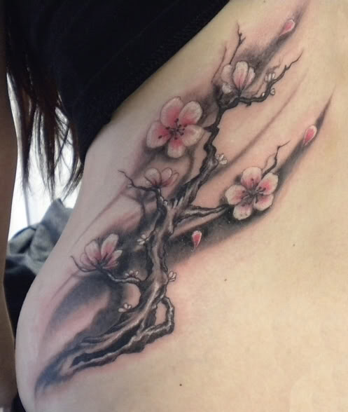 tatouage japonais cerisier
