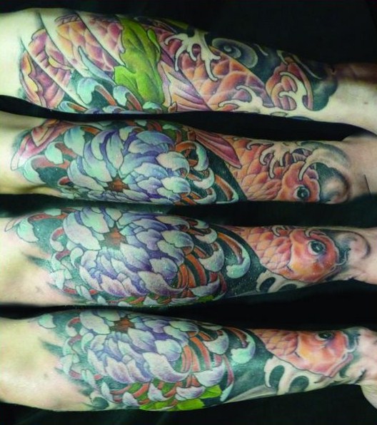 tatouage japonais chrysanthème